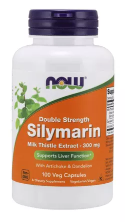 Now® Foods NOW Double Strength Ekstrakt z ostropestu plamistego, 300 mg, 100 kapsułek ziołowych