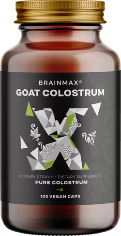 BrainMax Goat Colostrum, Siara kozia 250 mg, 100 kapsułek roślinnych