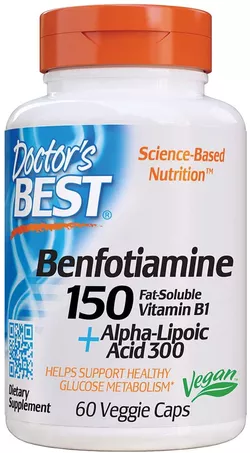 Doctor's Best Benfotiamina z kwasem alfa liponowym