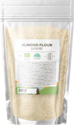 BrainMax Pure Almond Flour, BIO blanszowana mąka migdałowa, 500 g