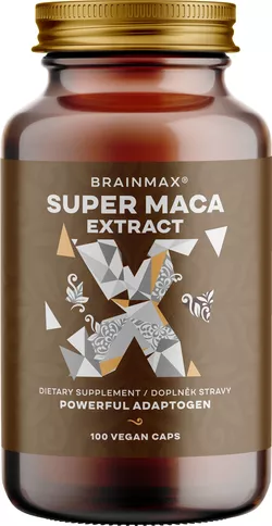 BrainMax Super BIO Maca Extract, 700 mg, 100 kapsułek roślinnych