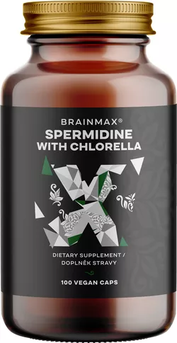 BrainMax Spermidine Chlorella, 100 Kapsułek Roślinnych