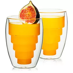 4Home Szklanka termiczna Pyramide Hot&Cool, 250 ml, 2 szt.