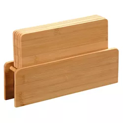 Kesper 58376 Zestaw 5 desek do krojenia w stojaku,24,5 x 15,5 x 0,9 cm
