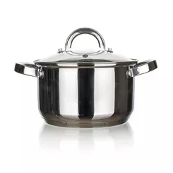 Garnek ze stali nierdzewnej z pokrywką Good and Cook, 20 cm, 3,6 l