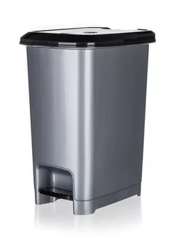 Banquet Kosz na śmieci pedałowy STEP 40 l, szary