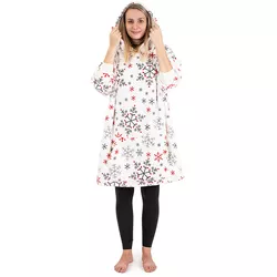 4Home Bluza z barankiem mikroplusz Snowflakes, uni M – damskie
