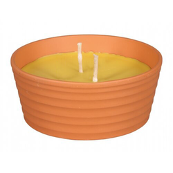 Świeczka Citronella Sirius 850 g, 2 knoty, terakota