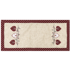 Bieżnik Serduszka kropka czerwony, 40 x 90 cm
