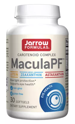 Jarrow Formulas MaculaPF, kompleks przeciwutleniaczy dla zdrowia plamki żółtej (żółte plamy), 30 kapsułek żelowych