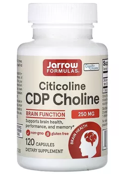 Jarrow Formulas Cytykolina (CeDePe - cholina, Cognizine), 250 mg, 120 kapsułek