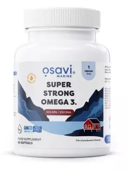 Osavi Super Strong Omega 3, 500 EPA / 250 DHA, 60 Kapsułek Softgel