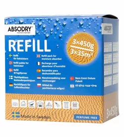 Everbrand Worki wymienne do pochłaniaczy wilgoci Absodry Maxi, 3 x 450 g