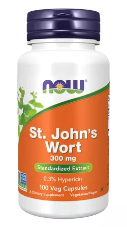 Now® Foods NOW St. John's Wort (dziurawiec zwyczajny), 300 mg, 100 kapsułek roślinnych