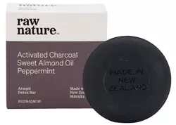 Raw Nature Detox Bar pod pachami, Detoksykujące mydło w kostce z węglem aktywnym, 70 g