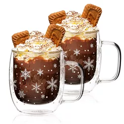 4Home Szklanka termiczna Hot&Cool Snowflake 350 ml, 2 szt.