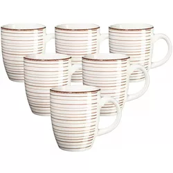 Mäser Komplet kubków ceramicznych Bel Tempo 380 ml, 6 szt., beżowy