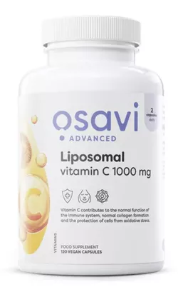 Osavi Liposomalna witamina C, 1000 mg, 120 kapsułek roślinnych