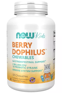 Now® Foods NOW BerryDophilus Kids (probiotyki dla dzieci), 120 pastylek do żucia